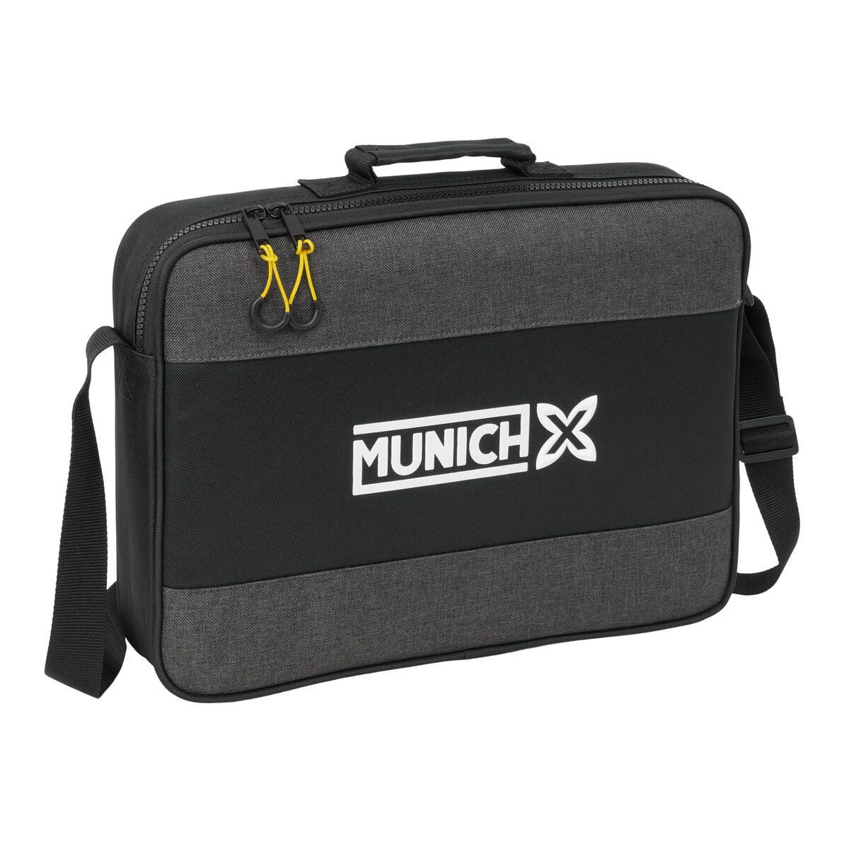 Munich Rucksack Schultasche Munich Topo Schwarz 38 x 28 x 6 cm