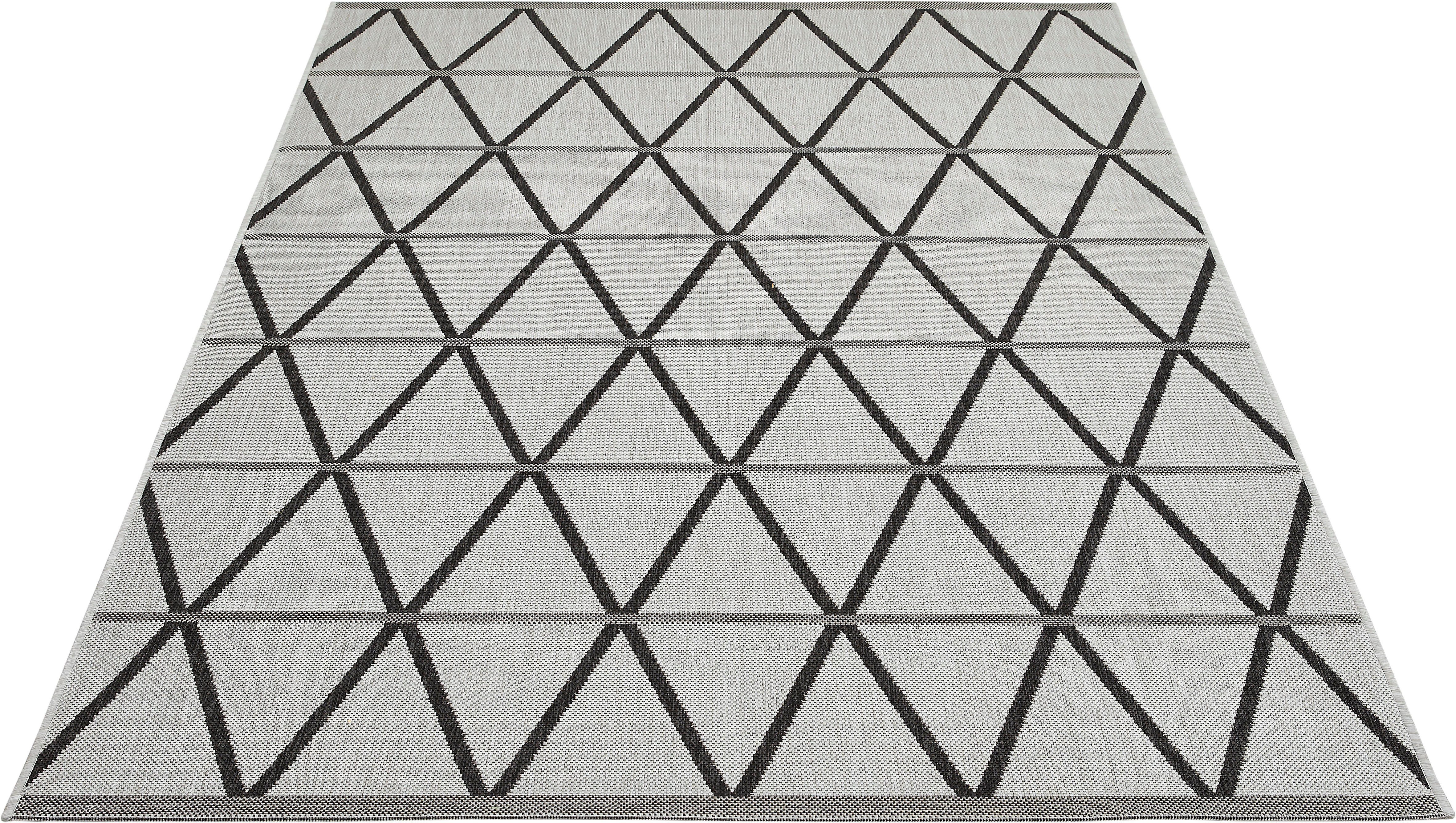Teppich »New Orleans 1«, Andiamo, rechteckig, Höhe 5 mm, Flachgewebe, Rauten Design, In- und Outdoor geeignet, Wohnzimmer-Otto