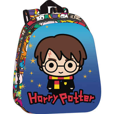 Harry Potter Rucksack Harry potter Kinder-Rucksack Harry Potter Blau Bunt 27 x 33 x 10 cm