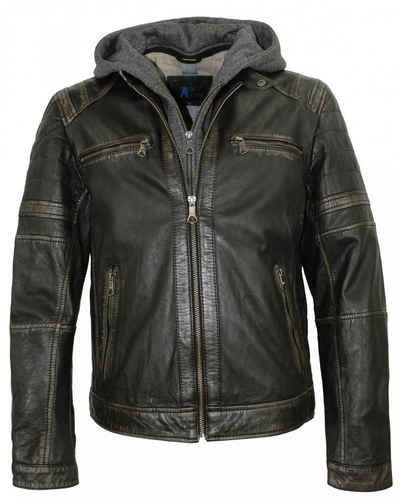 JACK HANTER Lederjacke Bikerjacke / Bikerstyle