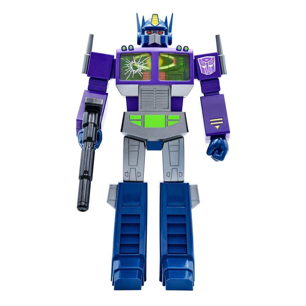Super7 Actionfigur Transformers Super Cyborg Optimus Prime (Shattered Glass Purple)