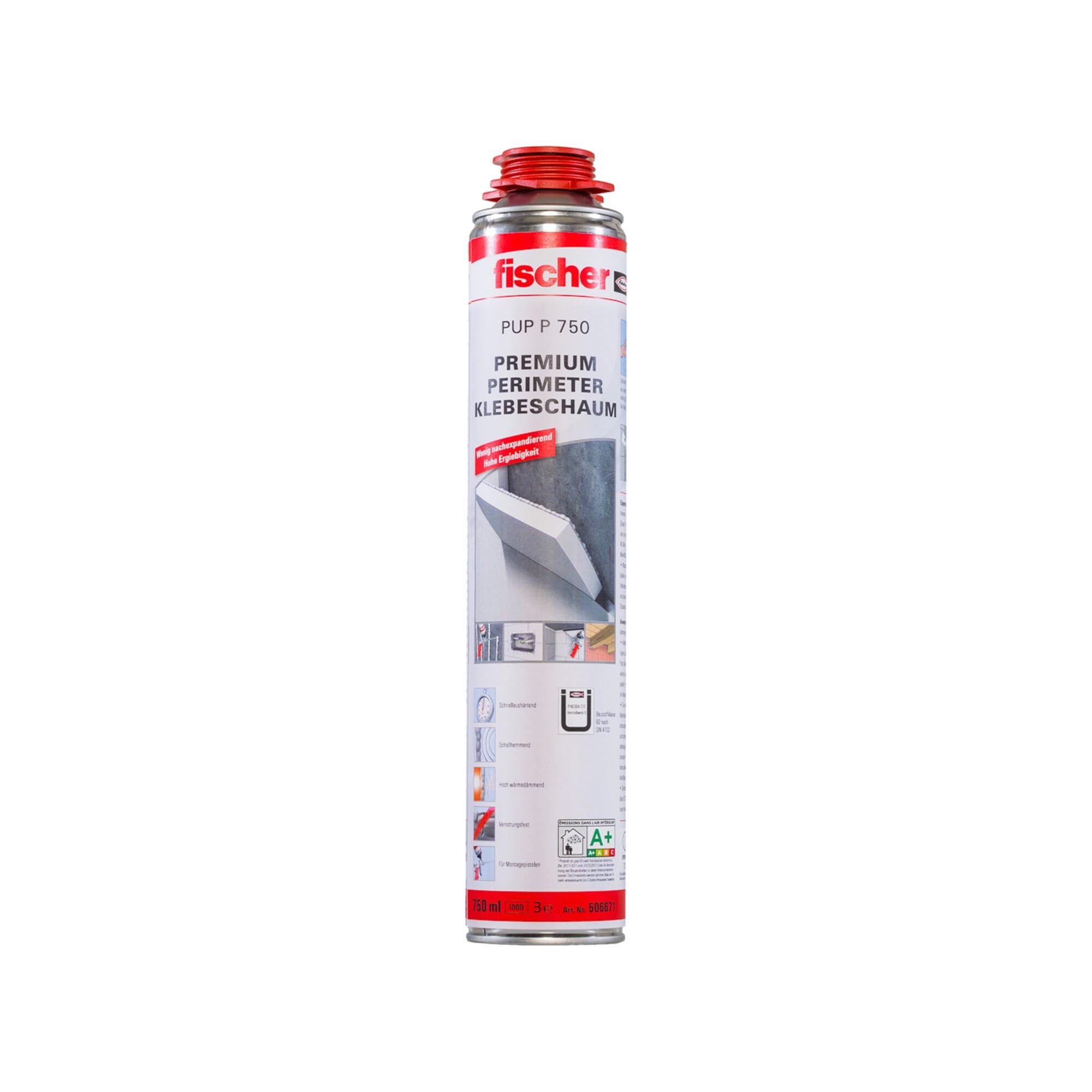 fischer Bauschaumpistole fischer Perimeterklebeschaum PUP P 750 G B2 12 Stk