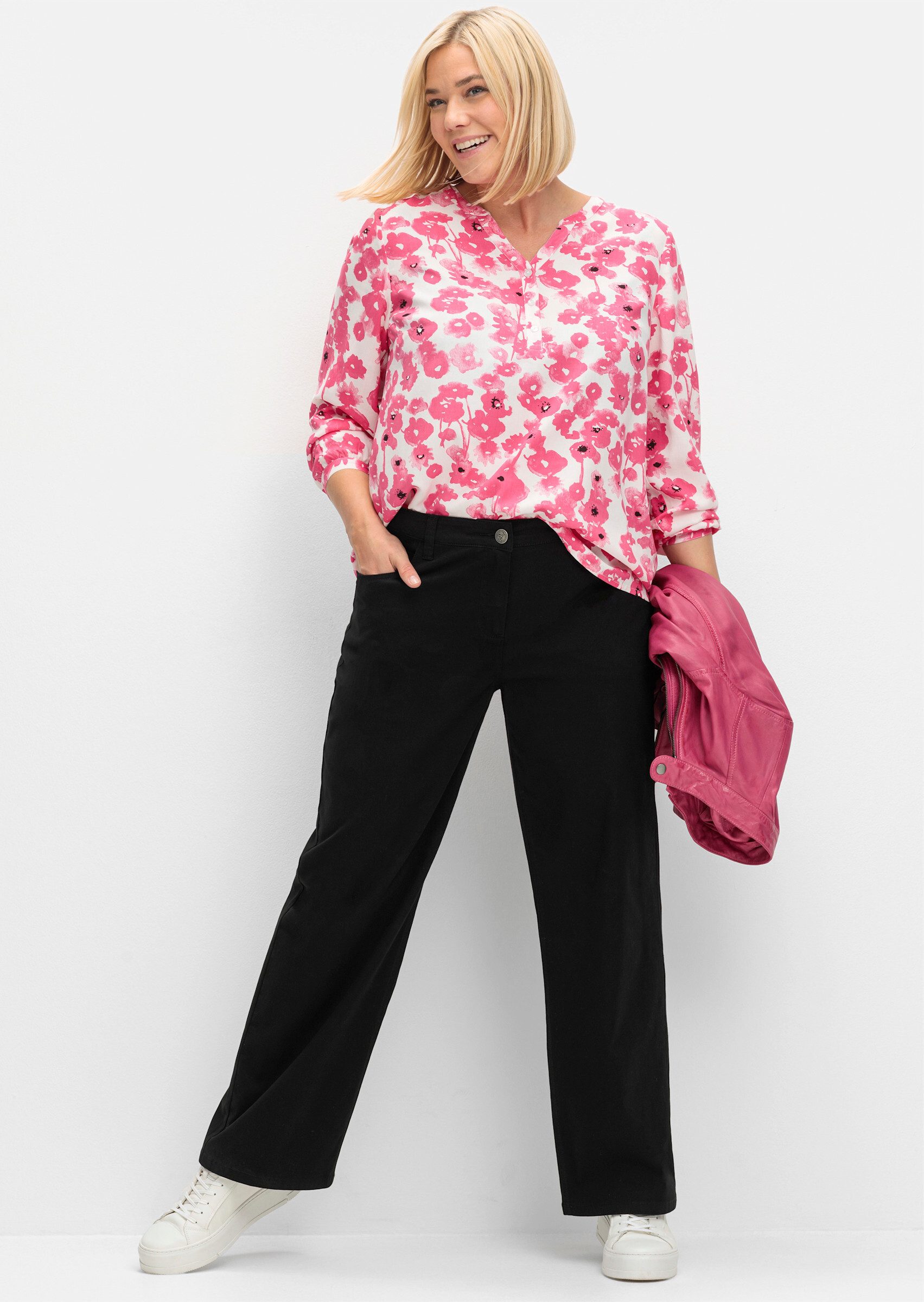 Sheego Jerseyhose Hose . im Curvy-Schnitt ELLA günstig online kaufen