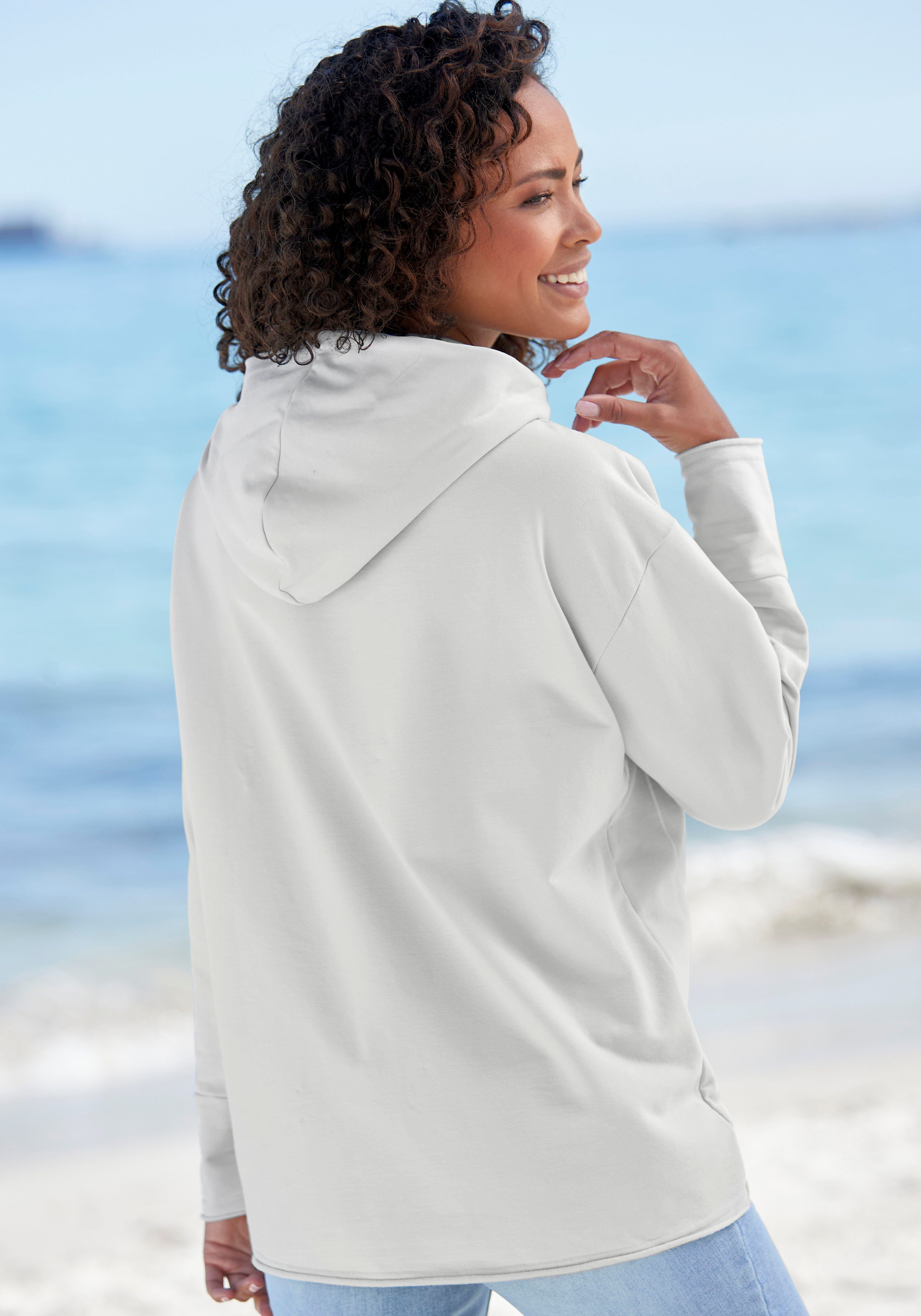 Elbsand Kapuzensweatshirt Dea, Hoodie mit Logodruck vorne