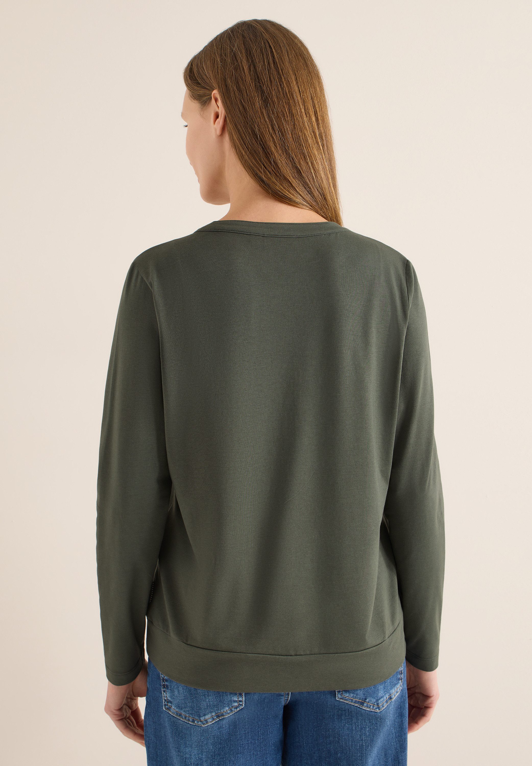 CECIL Langarmshirt im Tunika-Style