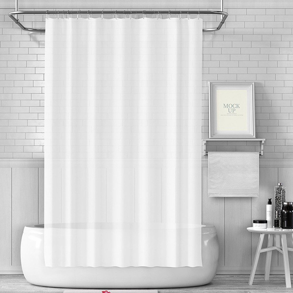Diwzbyn Duschvorhang Anti-Schimmel Badezimmervorhang, Wasserdicht und Waschbar Breite 180 cm (1-tlg), Perfekt für Badewanne & Dusche – Bild 2 von 5