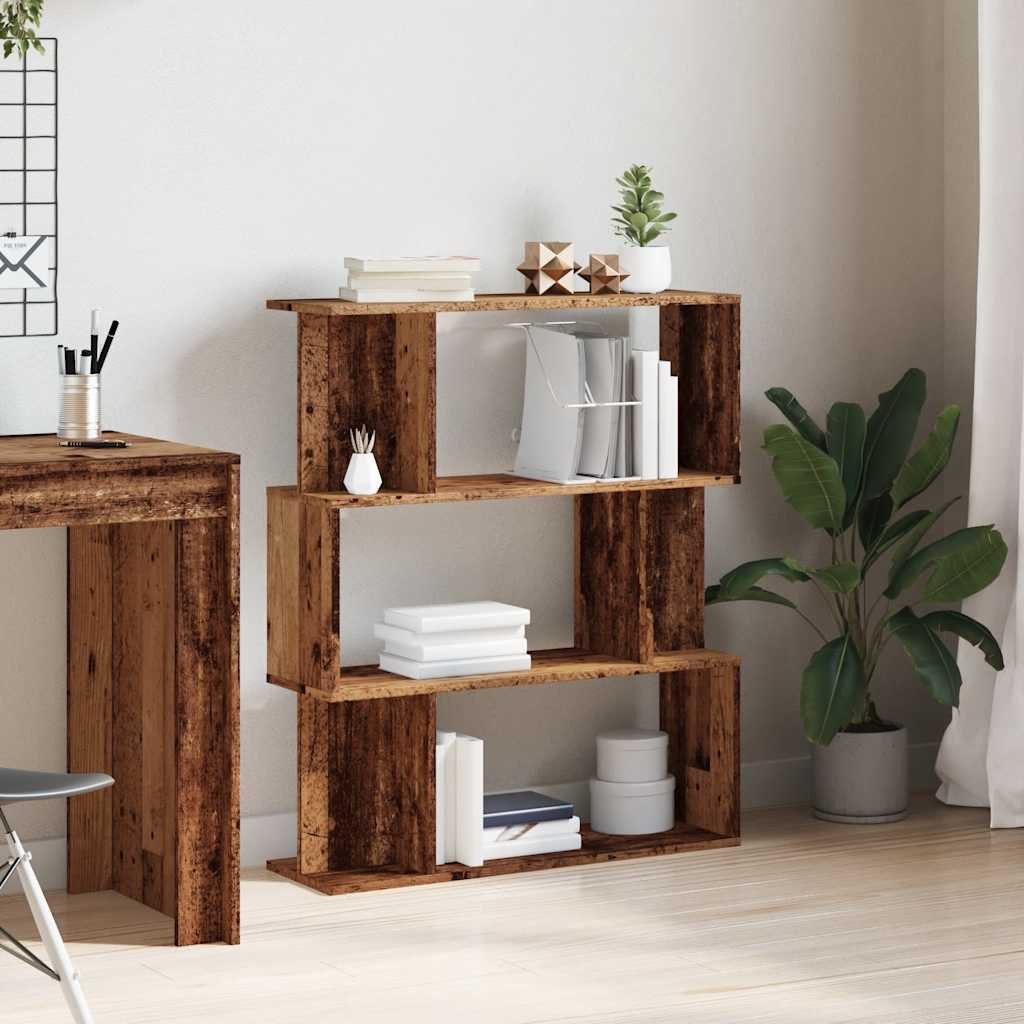 vidaXL Bücherregal Bücherregal Altholz-Optik 80x24x96 cm günstig online kaufen