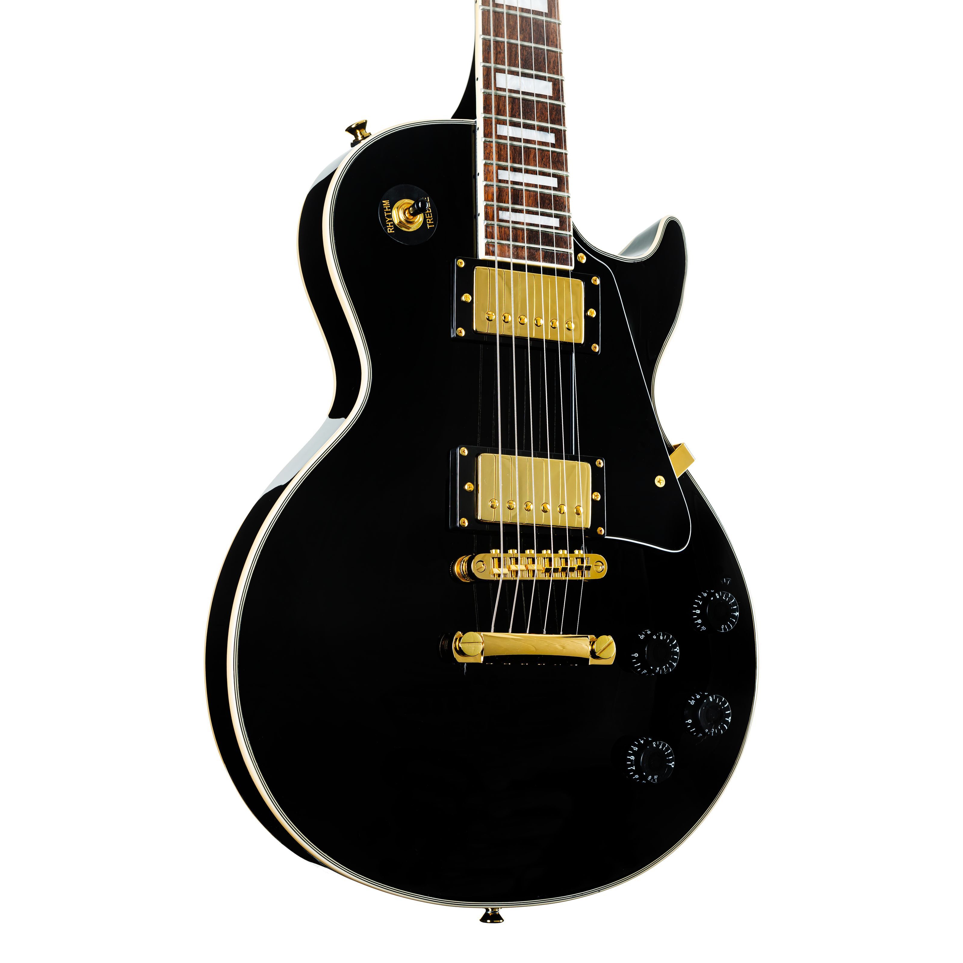 J & D E-Gitarre, E-Gitarren, Single Cut Modelle, LC II Black - Single Cut E-Gitarre