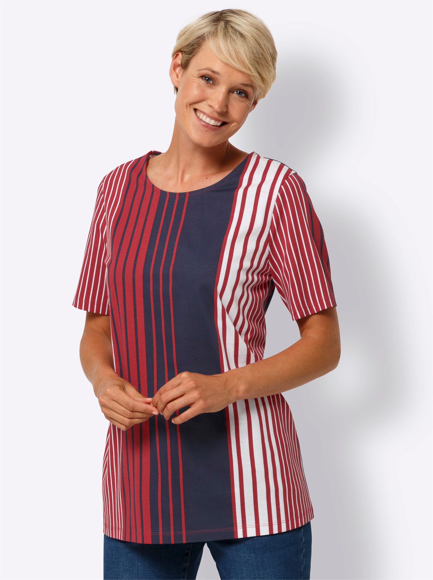 T-Shirt Longshirt Kurzarm