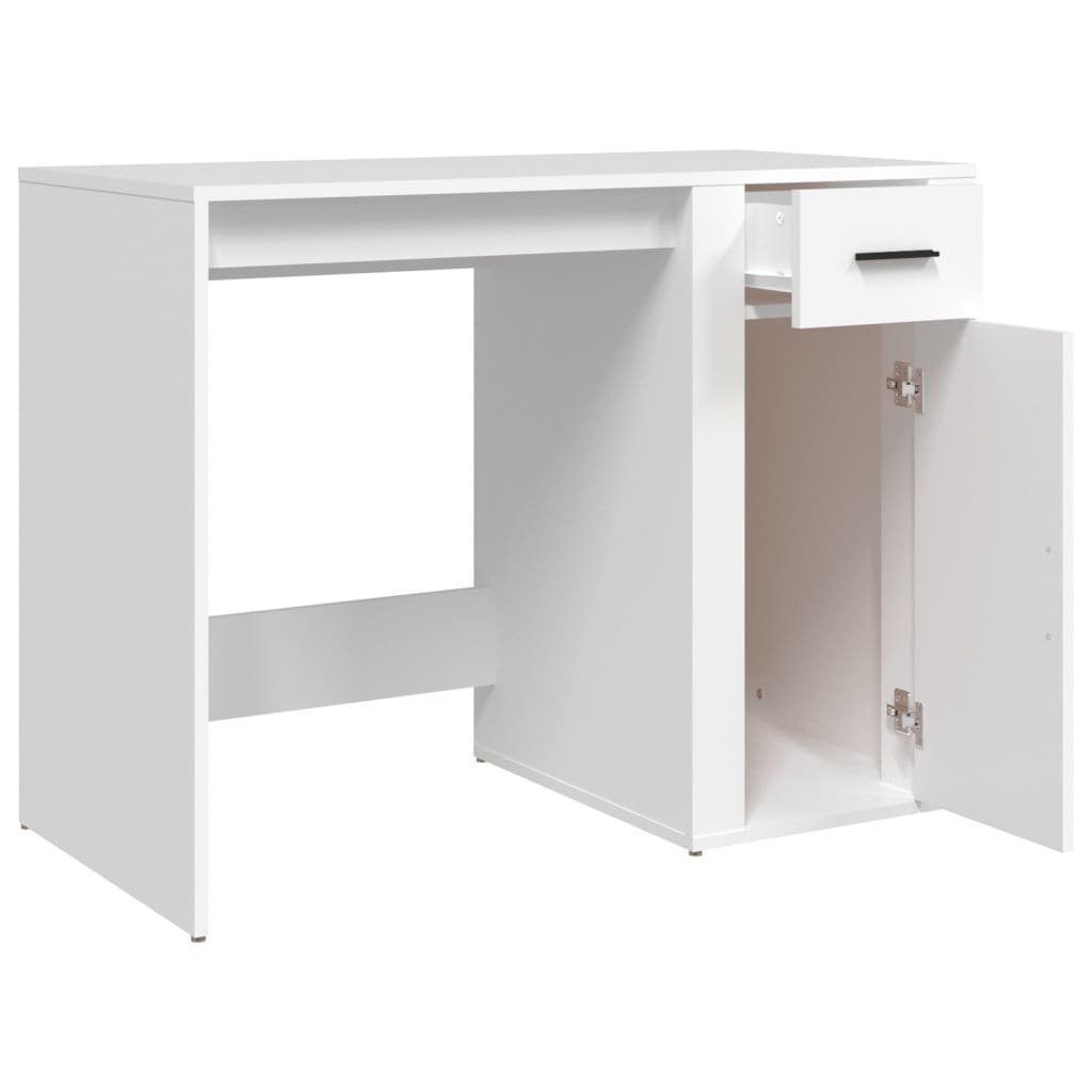 Weiß Schreibtisch Weiß vidaXL 100x49x75 Weiß | Holzwerkstoff cm Schreibtisch