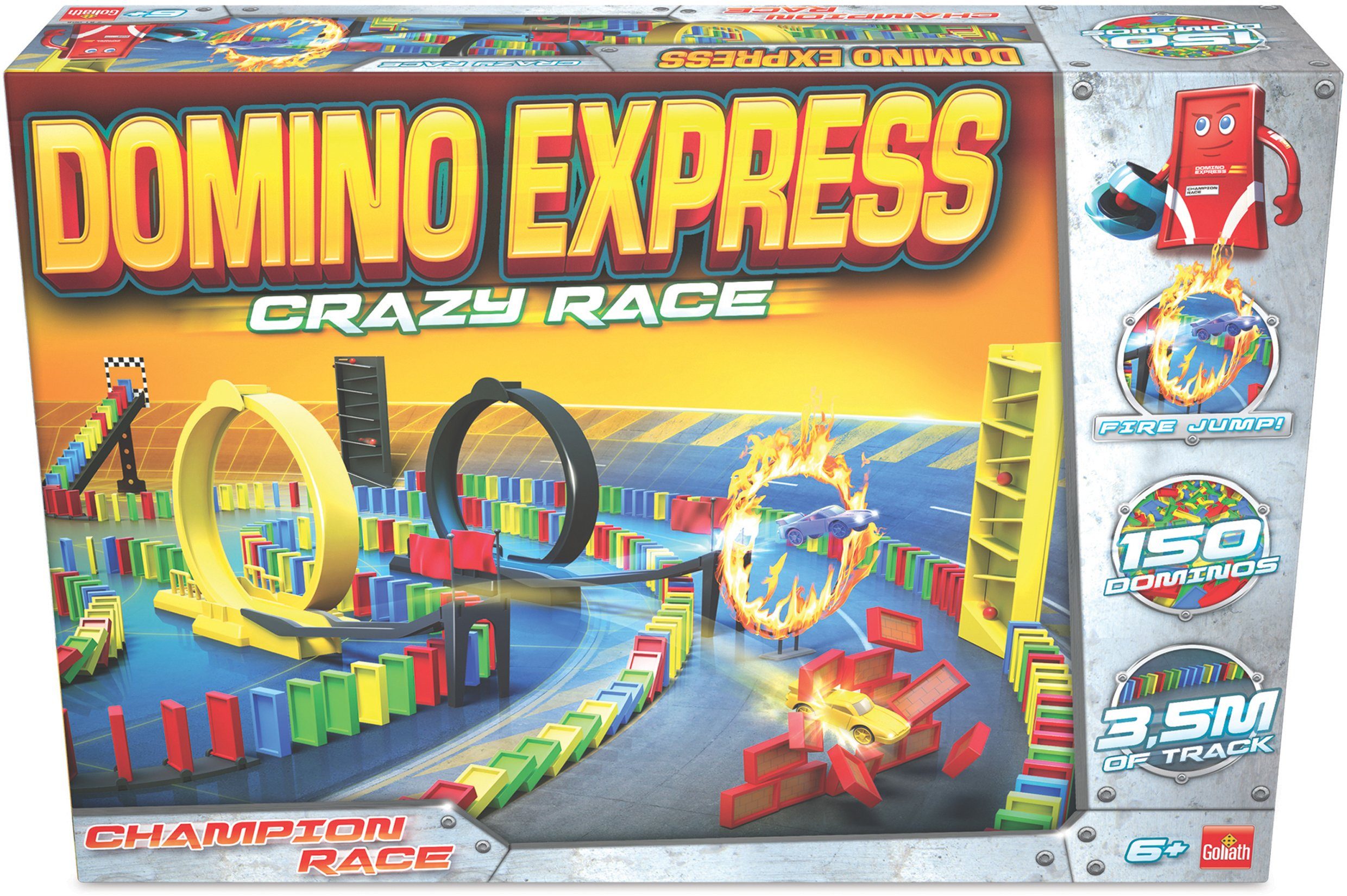 Goliath® Spiel, Domino Express Crazy Race, mit Hindernissen