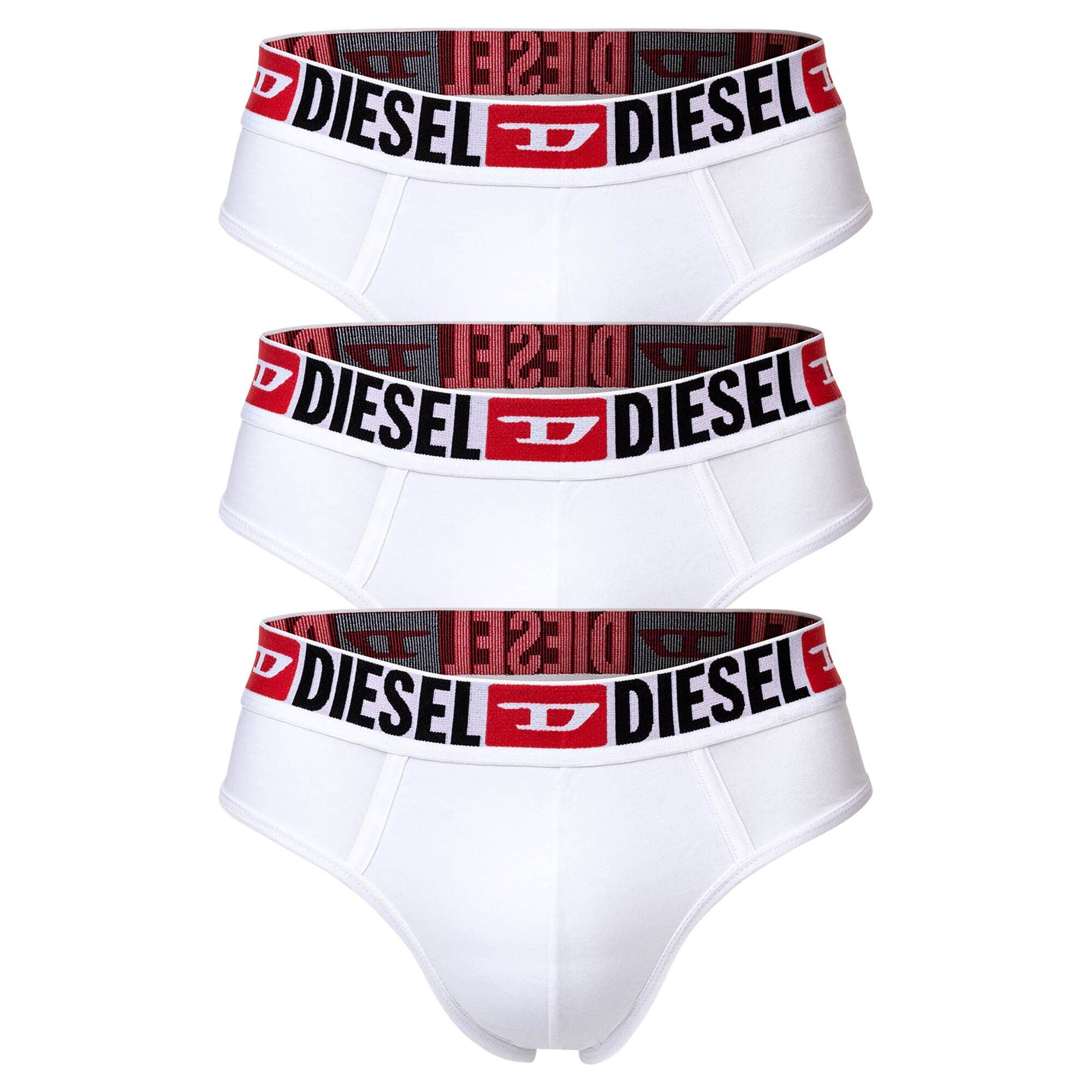 Slips, UMBR-ANDRETHREEPACK - Slip Diesel Pack 3er Weiß Herren