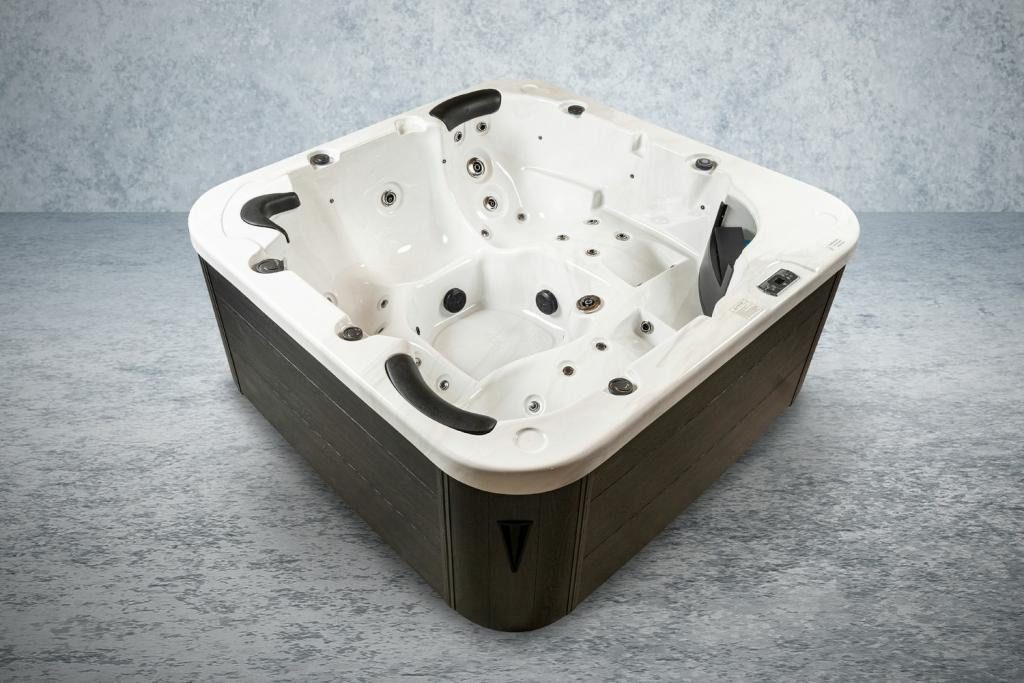 PureHaven Whirlpool 215x215 cm – 5 Personen, Massage & Lichttherapie