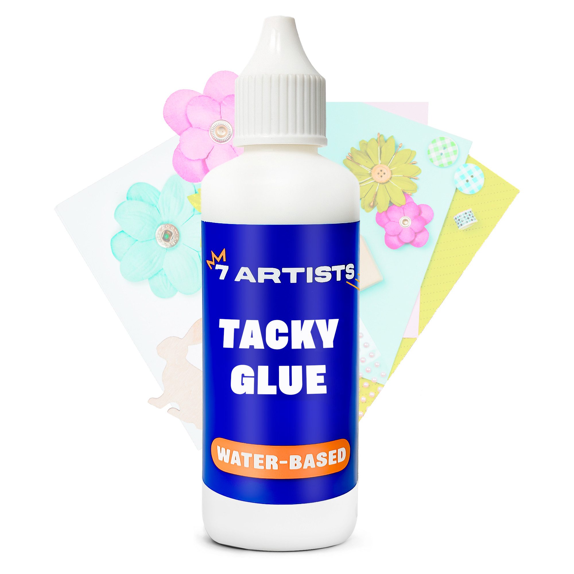 7 Artists Bastelkleber 7 Artists Tacky Glue – Kleber Flüssig Transparent 80 ml