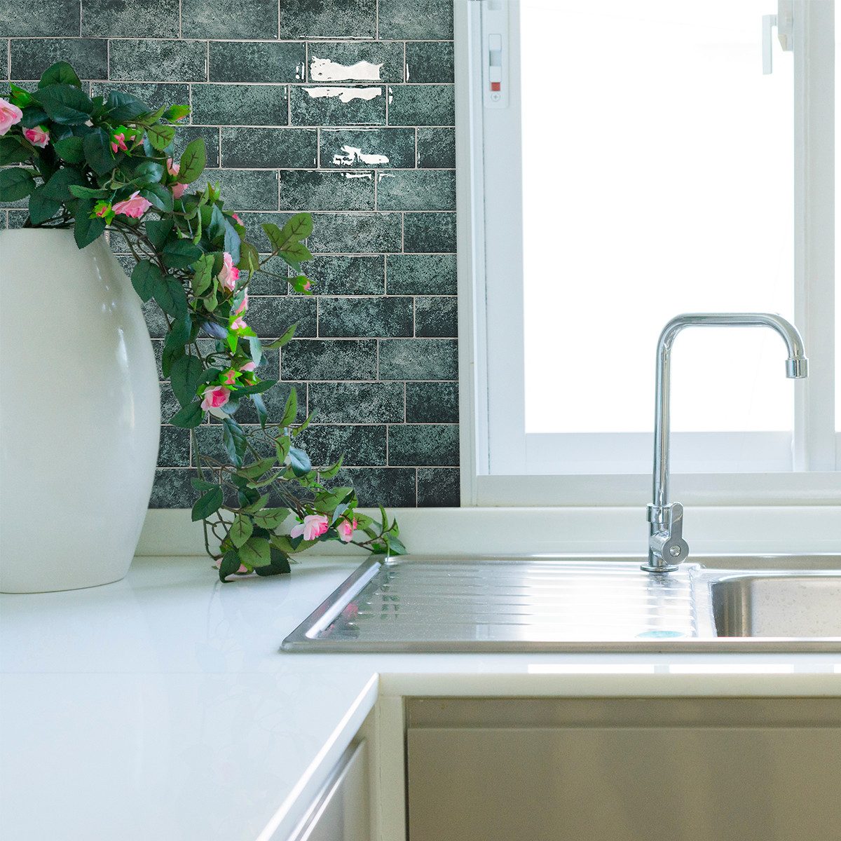 Minicloss Küchenrückwand selbstklebend Spritzschutz Küche 3d Wandpaneele 29.36 x 21.3cm, (1-tlg), Fliesenaufkleber