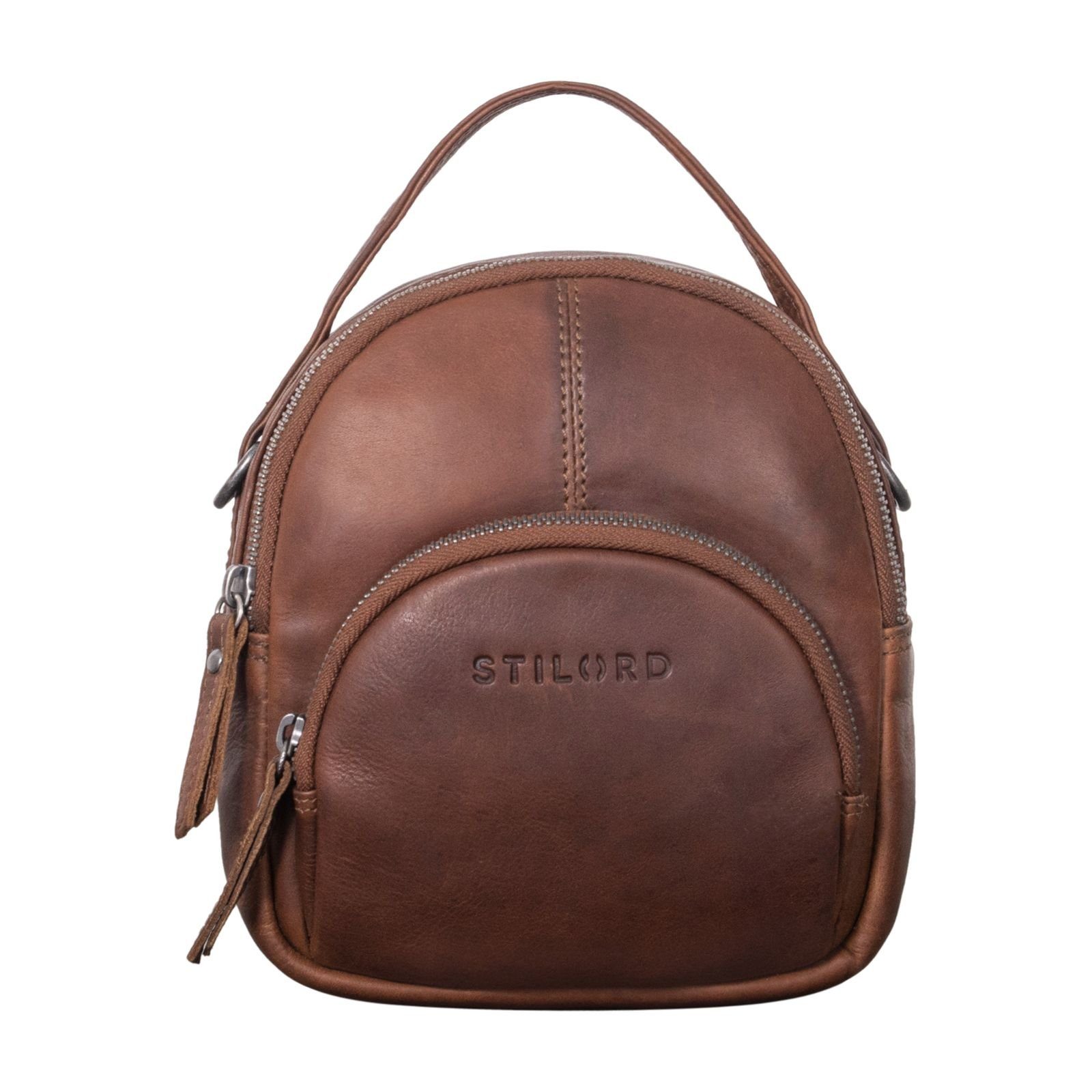 STILORD Cityrucksack "Polina" Frauen Mini Daypack Leder