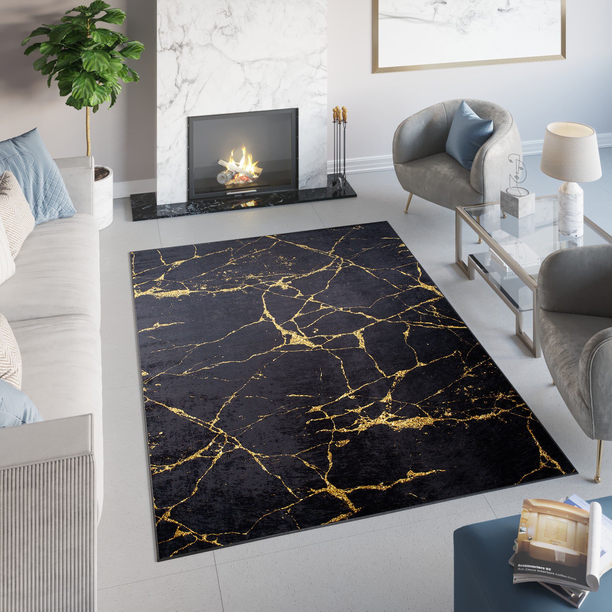 Tapiso Designteppich TOSCANA, rechteckig, Höhe: 6 günstig online kaufen