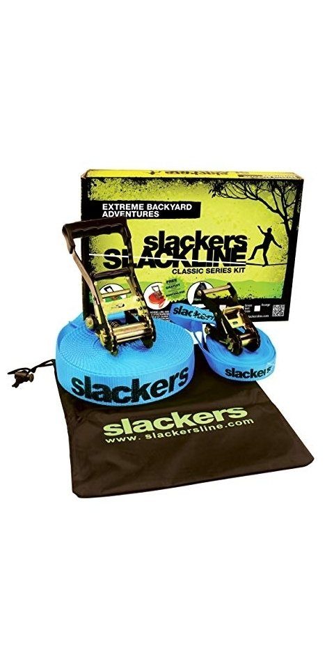 CLASSIC ink Schildkröt Balanceboard Slackline 15m, SLACKERS Funsports