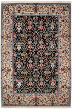 Orientteppich Perser - Isfahan - Premium - 233 x 156 cm - dunkelblau, morgenland, rechteckig, Höhe: 6 mm, Wohnzimmer, Handgeknüpft, Einzelstück mit Zertifikat