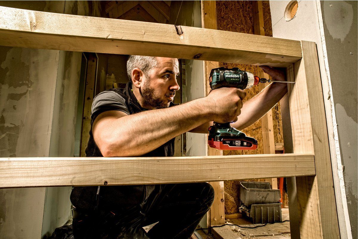 metabo Akku-Bohrschrauber BS 18 LT BL Q, 18 V, Bohrmaschine Ohne Akku im Karton