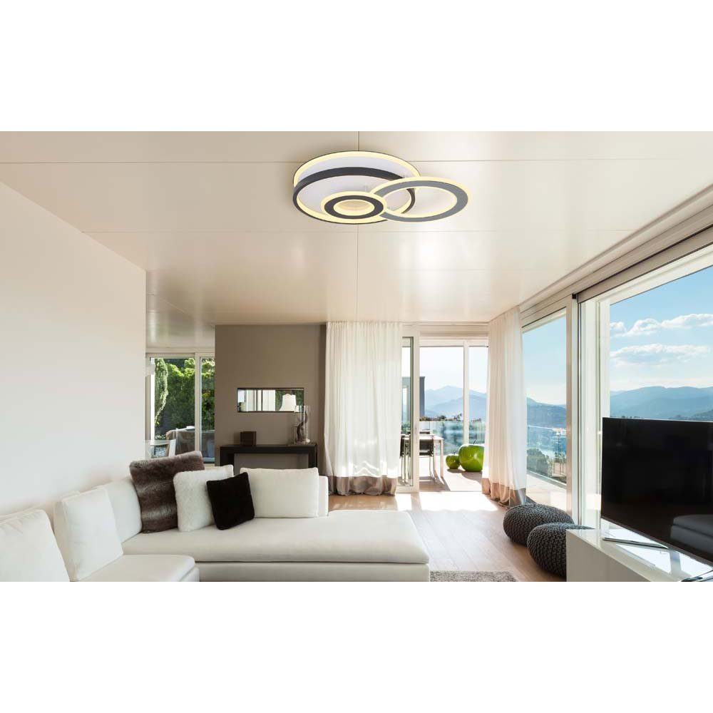 Globo Metall LED LED Crystal-Sand Deckenleuchte cm Effekt Deckenlampe Deckenleuchte, 52 Wohnzimmerlampe L