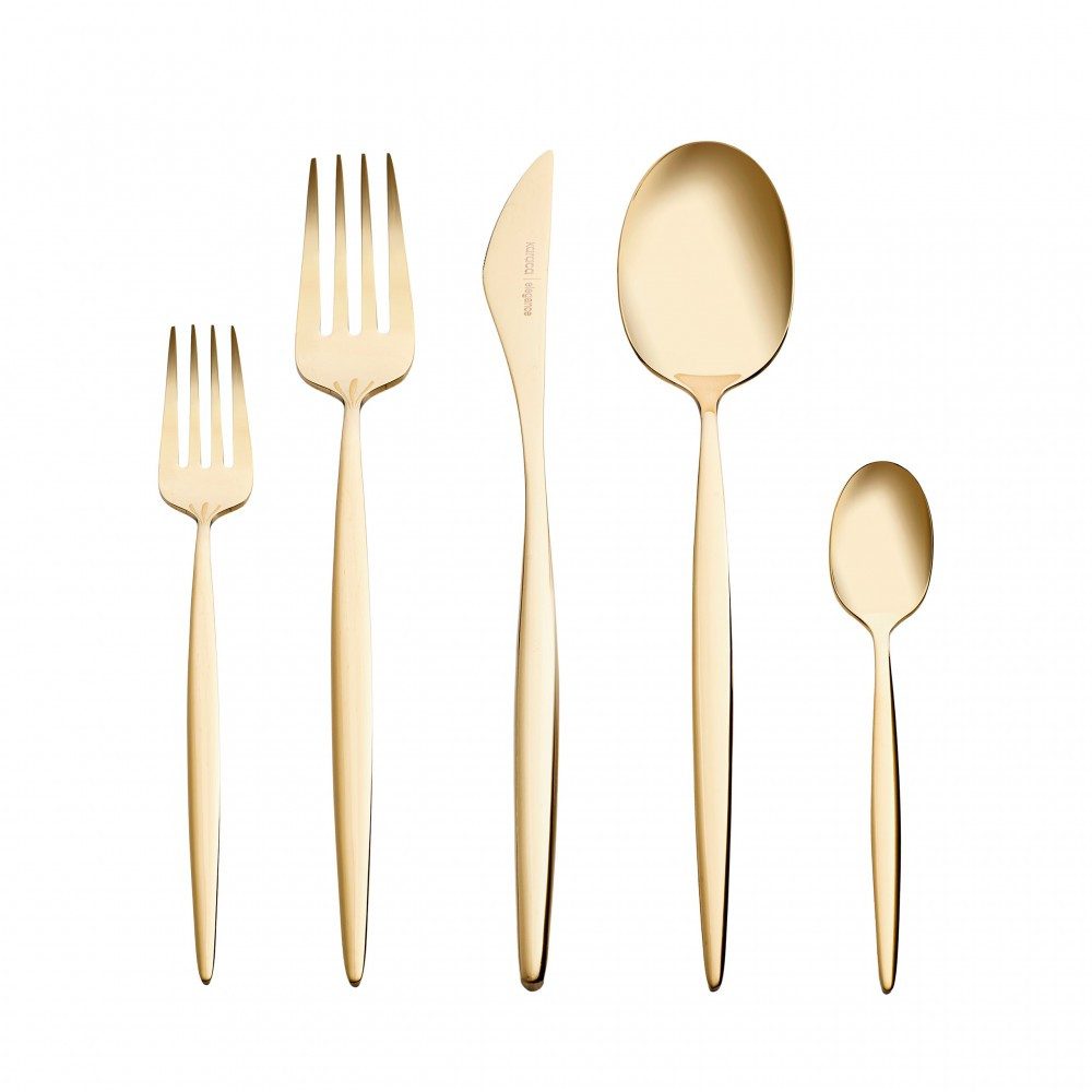 Karaca Besteck-Set Karaca Lızbon Gold 6-Personen 30-teiliges Besteckset
