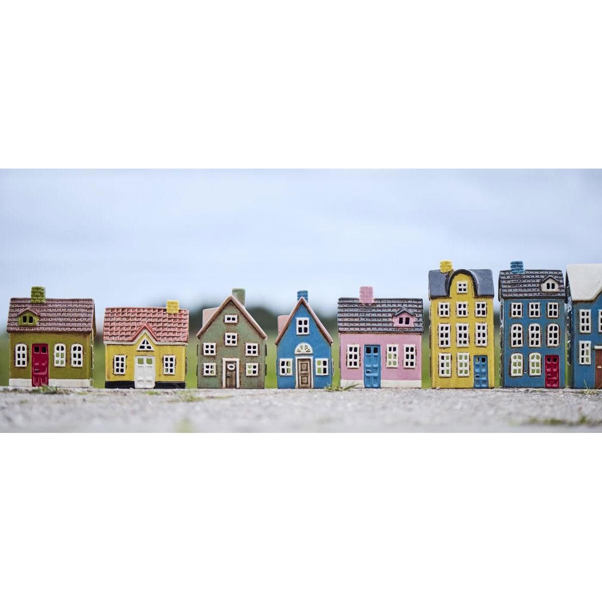 Ib Laursen Windlicht Ib Laursen Lichthaus Haus für Teelicht My Home Town We günstig online kaufen