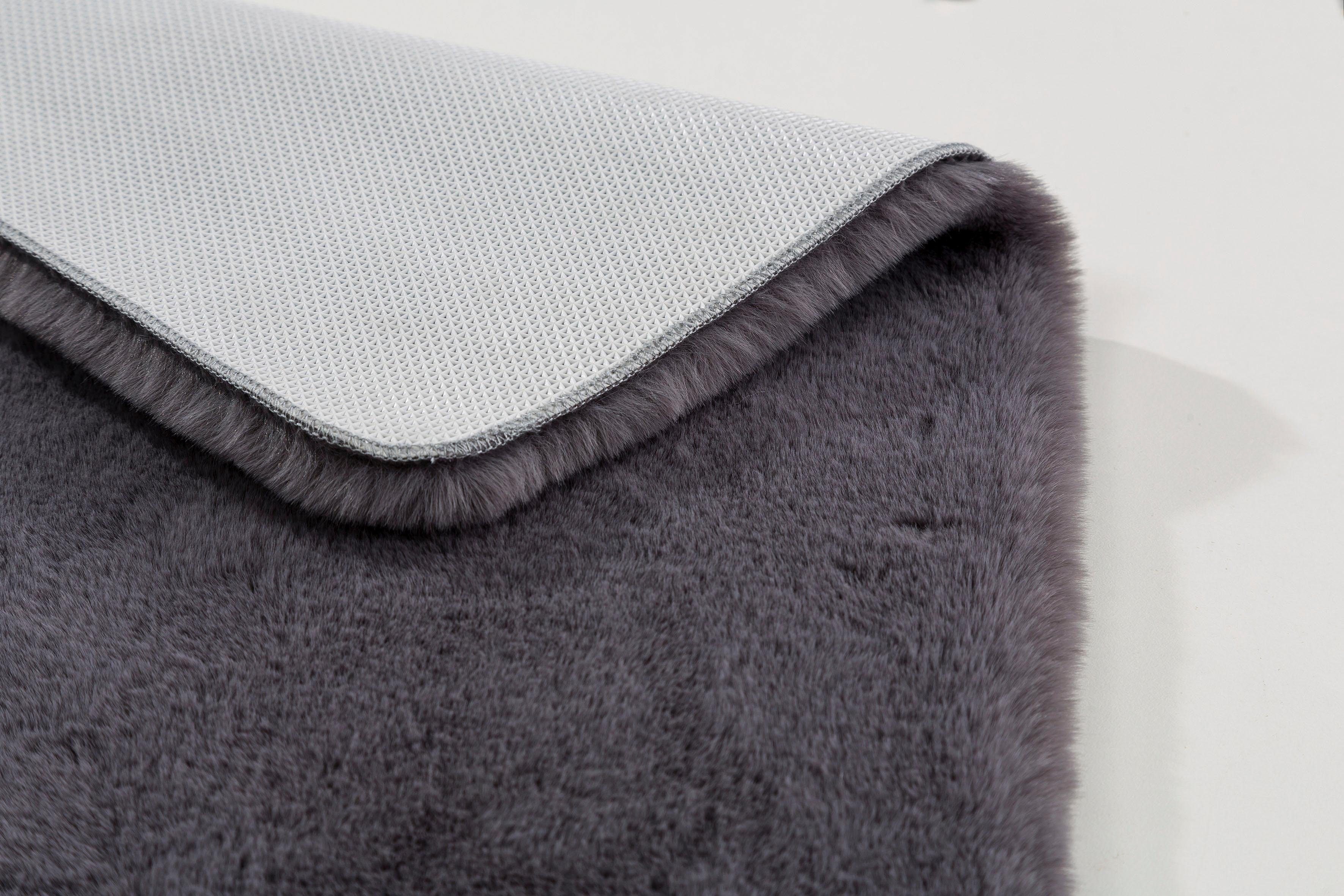 SCHÖNER WOHNEN-Kollektion Badematte Bali, Höhe 29 mm, rutschhemmend beschichtet, fußbodenheizungsgeeignet, Polyester, rechteckig, Fell Haptik, kuschelig, Badezimmerteppich, waschbar