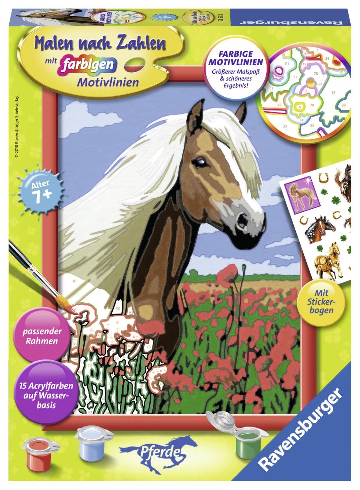 Image of Ravensburger Malen nach Zahlen »Haflinger«, Made in Europe, FSC® - schützt Wald - weltweit