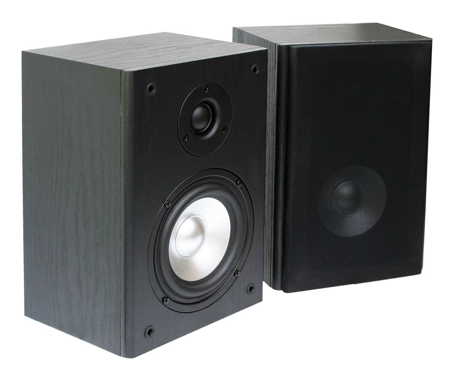 E-Lektron BK-55 Stereo Regal-Lautsprecher (50 W, Passive Lautsprecher, Lautsprecherfront ist abnehmbar)