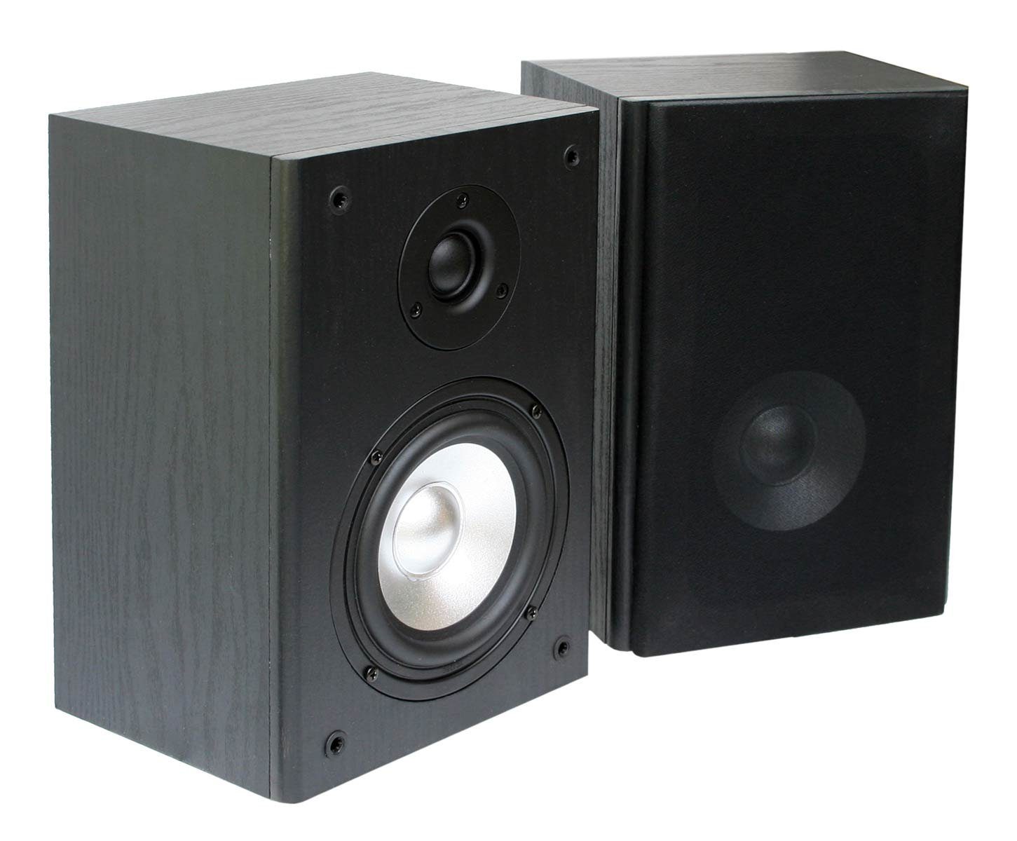 E-Lektron BK-55 Stereo Regal-Lautsprecher (50 W, Passive Lautsprecher,  Lautsprecherfront ist abnehmbar)