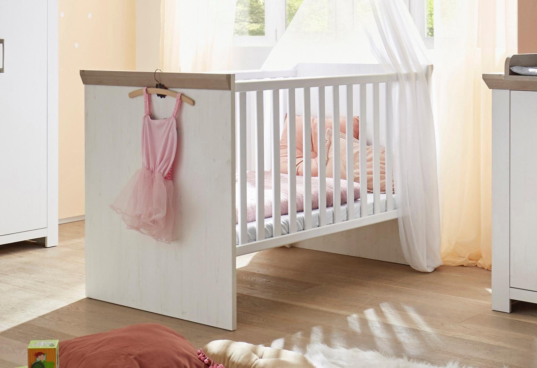 Babybett »Stralsund«, Mit 3-fach höhenverstellbarem ...