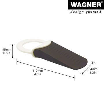 WAGNER design yourself Bodentürstopper Bodentürstopper Türkeil HOOK - diverse Größen, Keil aus hochwertigem Vollgummi, zum Unterschieben und Aufhängen an der Klinke