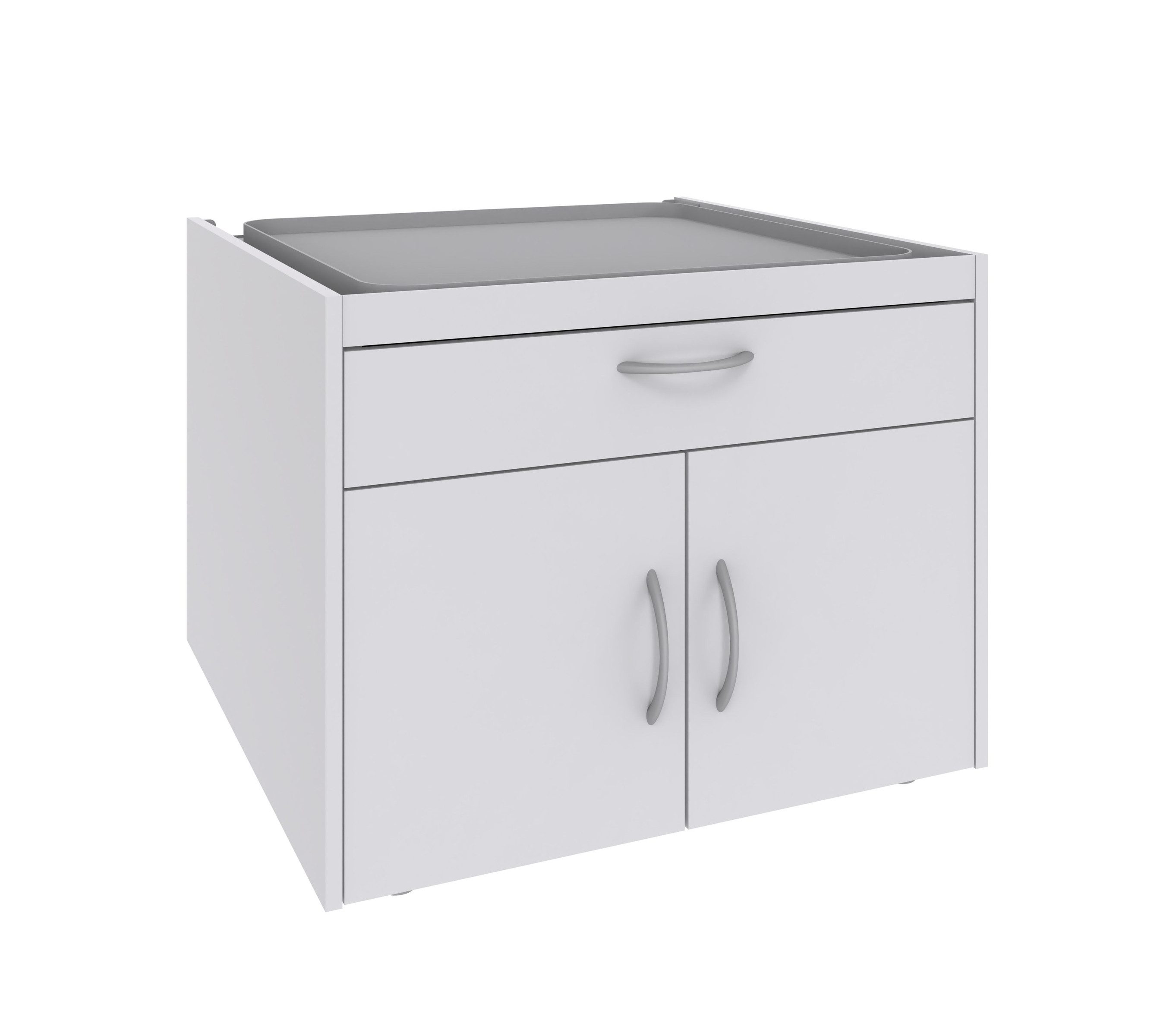 freiraum Waschmaschinenunterschrank MRK Multiraumkonzept in WEISS - 70x52x68cm (BxHxT)