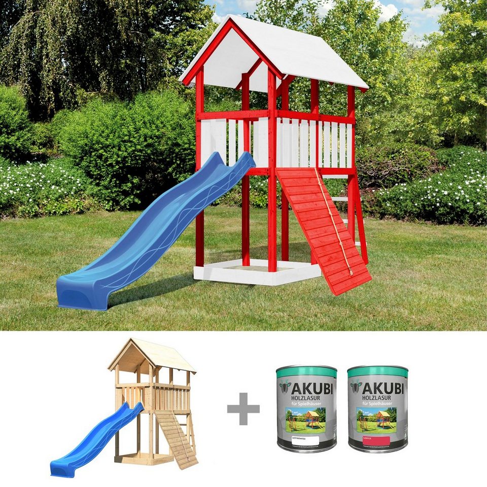 ABUKI Spielturm Winnie 14 , BxT: 107x202 cm, mit Rutsche, Holzrampe, inkl. Farbe online kaufen ABUKI Spielturm Winnie inkl. 14 , BxT: 107x202 cm, mit Rutsche, Holzrampe, inkl. Winnie Farbe online kaufen 86de7d