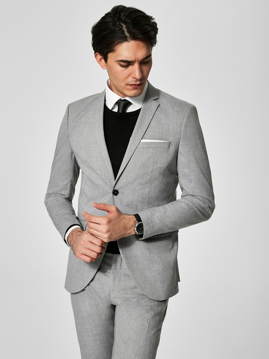 Blazer Uomo SELECTED HOMME - Classico, In Poliestere E Viscosa, Elegante E Versatile - Per Look Casual O Chic - Foto 3