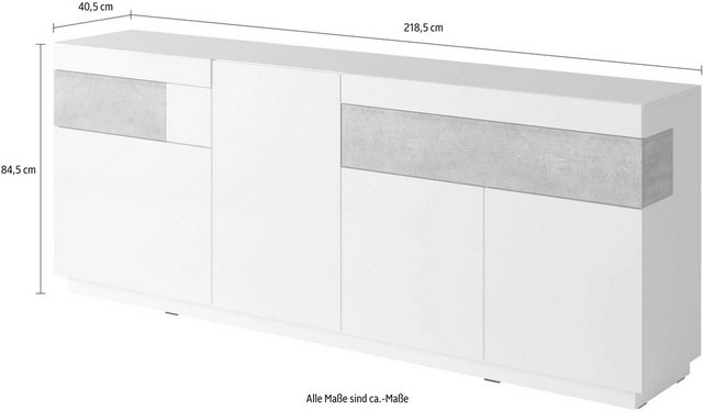 Helvetia Sideboard »SILKE«, Breite 218, 5 cm-Otto