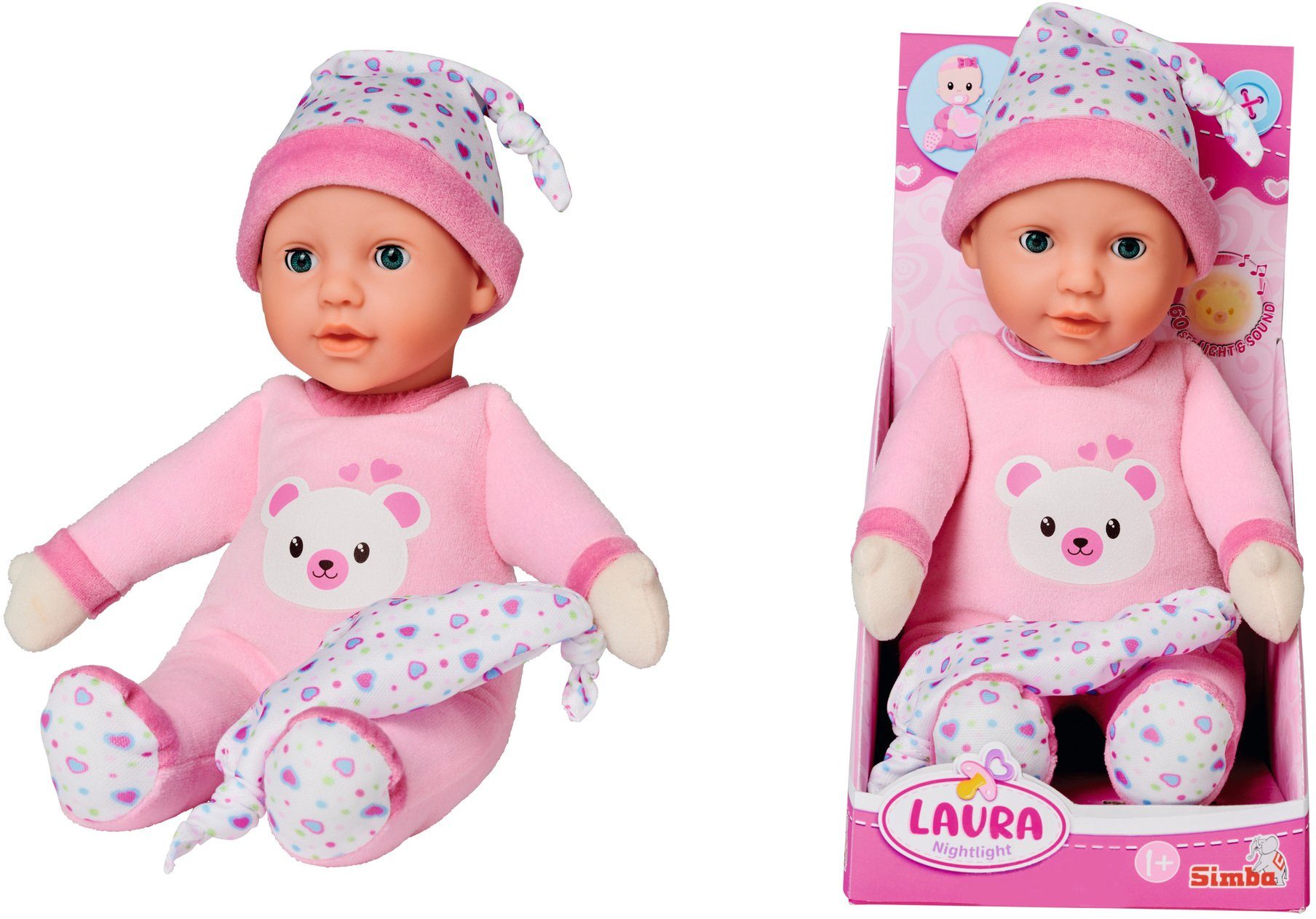 SIMBA Babypuppe My Love, Laura Nachtlicht, günstig online kaufen