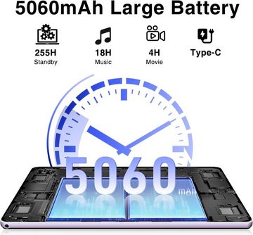 DOOGEE 7 GB RAM Bluetooth 5.0/5060 mAh/OTG/Typ C/3,5 mm Headphone Jack Tablet (10,1", 64 GB, Android 13, Multifunktionales Gerät für digitale Unterhaltung und Produktivität)