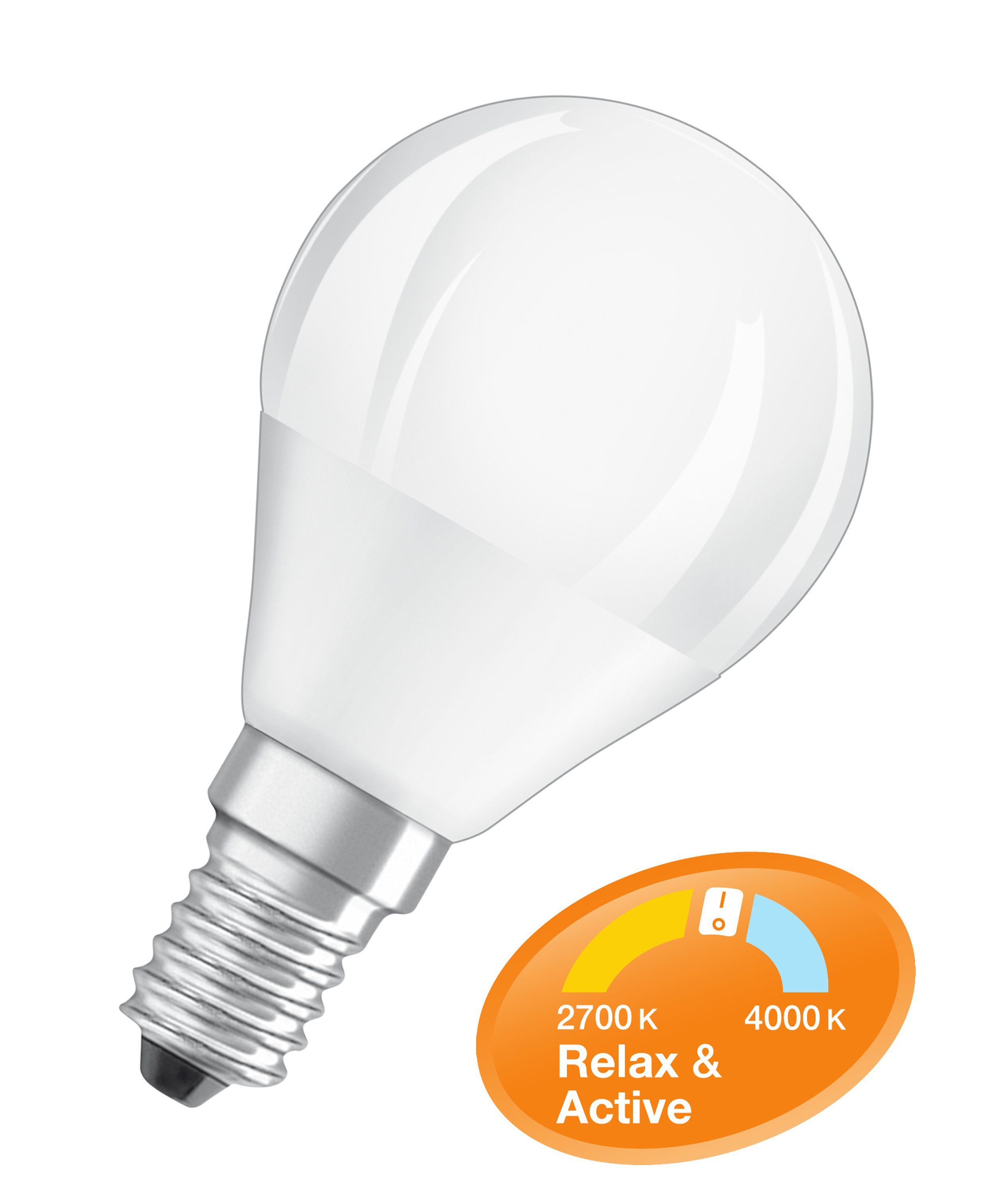LED RELAX and ACTIVE CLASSIC P LED-Lampe, 470 lm »SST CLAS P 40 5 W/827 E14« LED RELAX and ACTIVE CLASSIC P LED-Lampe, 470 lm »SST CLAS P 40 5 W/827 E14«