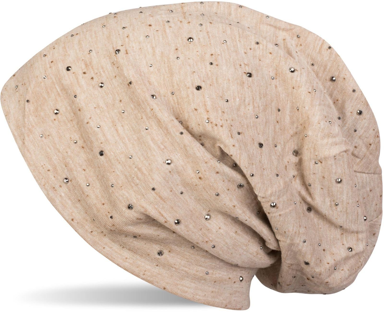 styleBREAKER Beanie Beanie mit Strass Nieten Applikation (1-St) günstig online kaufen