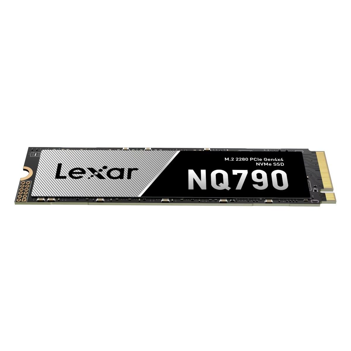 Lexar NQ790 1TB NVMe SSD Gen4 M.2 2280 1000GB interne SSD (1 TB) M.2" 7000 MB/S Lesegeschwindigkeit, 6000 MB/S Schreibgeschwindigkeit, Features: PCIe Gen4x4, NVMe 1.4, HMB, SLC Cache, 3D NAND