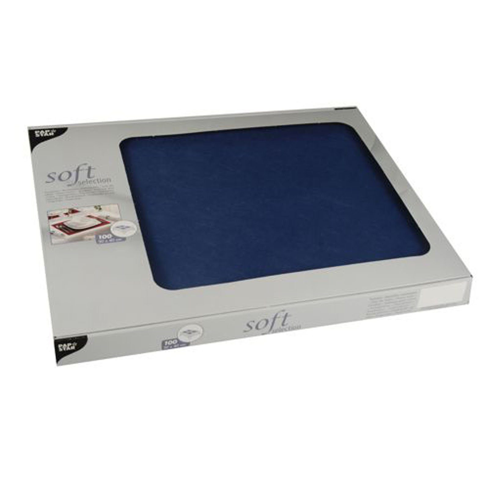 Starpak Einwegschale 600 Stück Vlies Tischsets, dunkelblau soft selection 30 x 40 cm