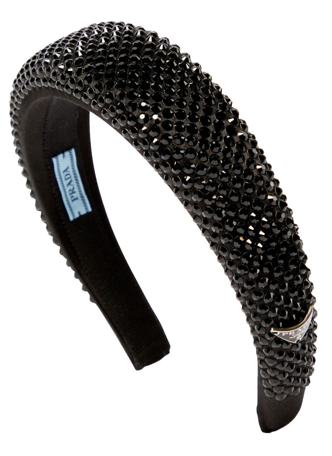 PRADA Haarreif Kristallen Studded Satin, Hergestellt in Italien - Inklusive Präsentierbox