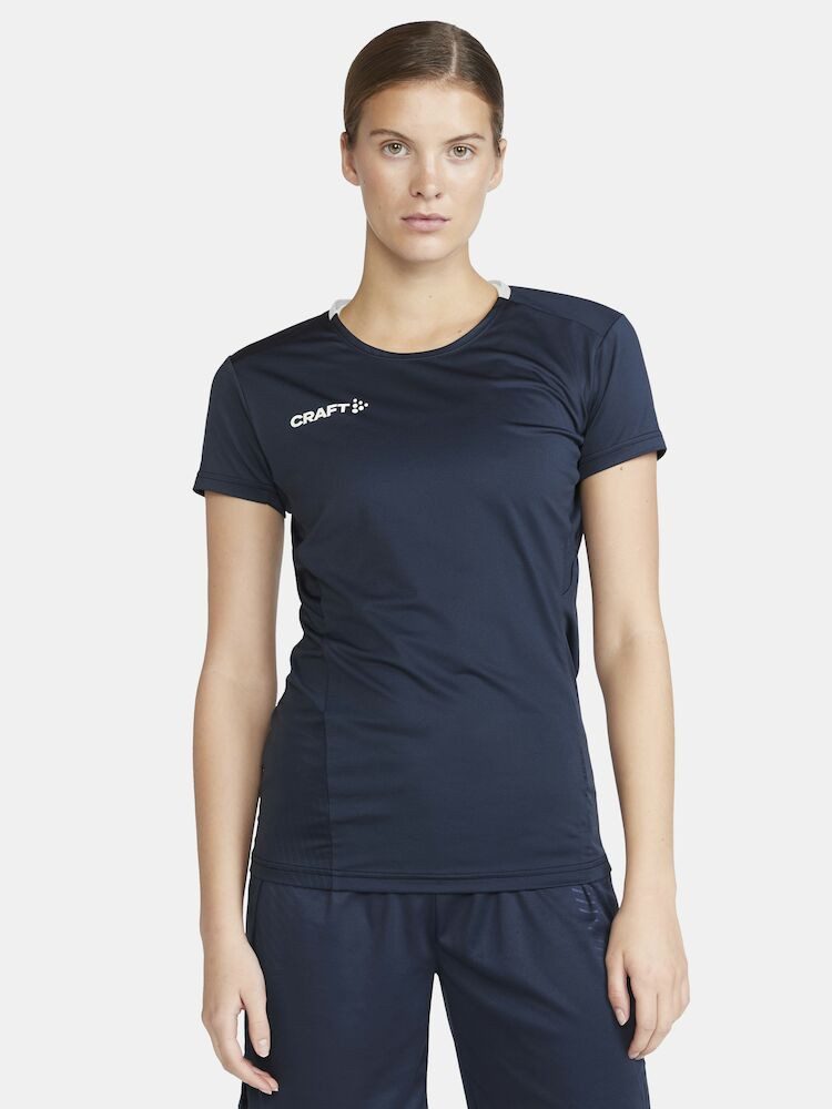 Craft Trainingsshirt Extend Jersey (rec. Polyester, Mesh-Einsätze) navyblau Damen