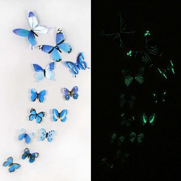 FIDDY 3D-Wandtattoo Home Dekoration Glow-in-the-Dark Aufkleber Selbstklebend (1 St)