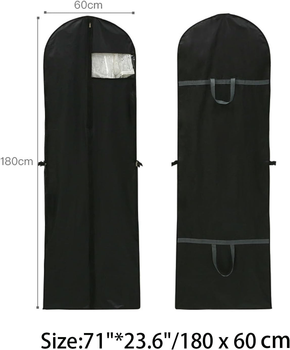 FELIXLEO Kleidersack Kleidung Aufbewahrungstasche 60x180cm mit Griffen 2St (1 St)