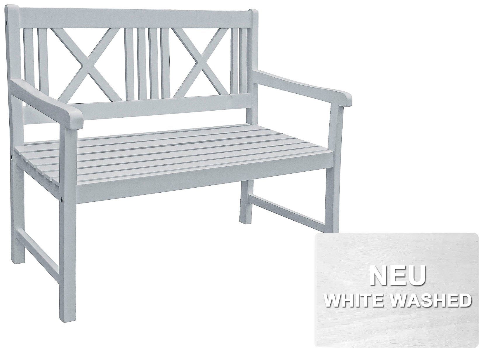 Garden Pleasure Gartenbank Malmö, BxTxH:120x54x88 cm – Bild 3 von 3