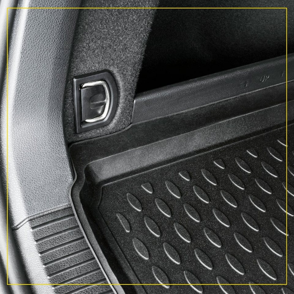 WALSER Kofferraummatte XTR, für Seat Tarraco SUV, z.B. für Seat Tarraco  (KN2), 7-Sitzer, 3. Reihe aufrecht (kurze Matte)