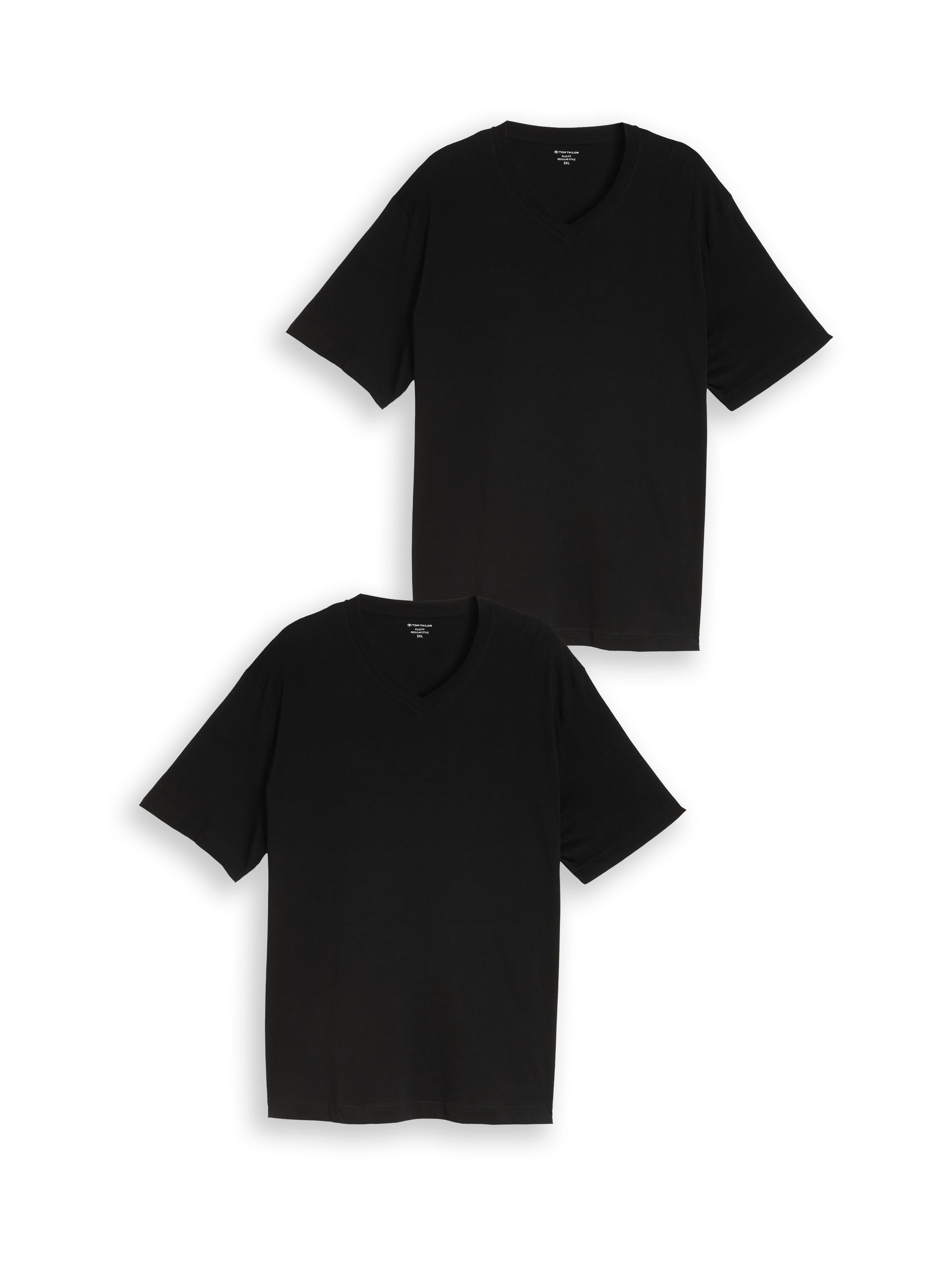 TOM TAILOR PLUS T-Shirt (Packung, 2er) im 2er Pack